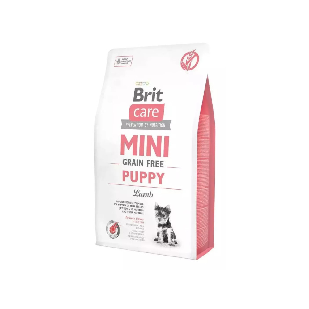 Produktbild för Brit Care Mini Grain Free Puppy Lamb, Valp, X-Small (<4kg),...