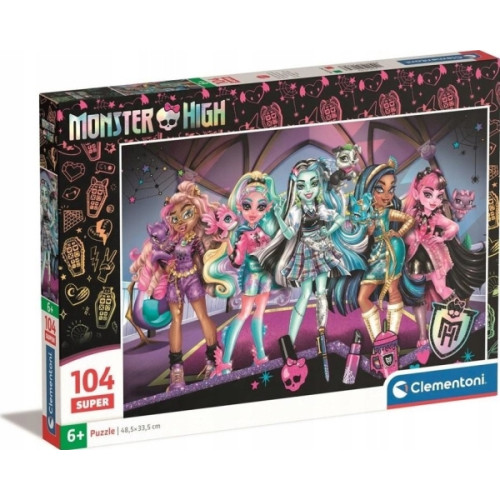 Clementoni Clementoni CLE-pussel 104 Super SuperColor Monster High 2578...