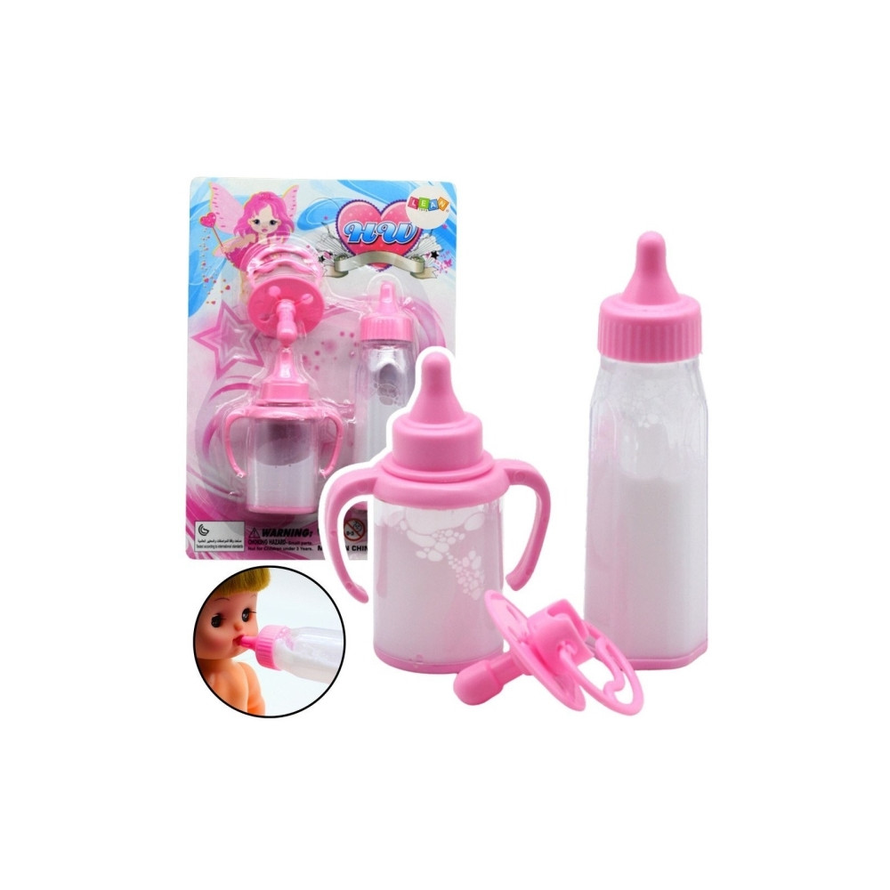 Produktbild för LeanToys set för spädbarns dockor flaskor försvinnande mjölk...