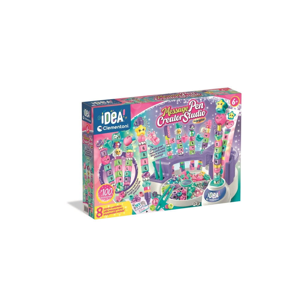 Produktbild för Clementoni Idea Art brev-/bokstavsfabrik penn-set med meddel...