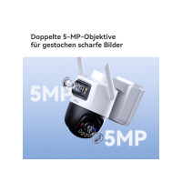 Produktbild för Imou AOV Dual 5MP + 5MP, IP-säkerhetskamera, Utomhus, Trådlö...