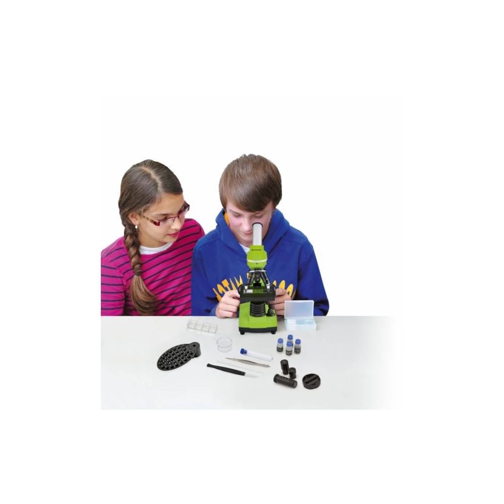 Produktbild för Bresser Optics Junior, Digitalt mikroskop, Grön, Gjuten alum...