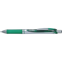 Produktbild för Pentel EnerGel Xm, Indragbar gelpenna, Grön, Grön, Silver, P...
