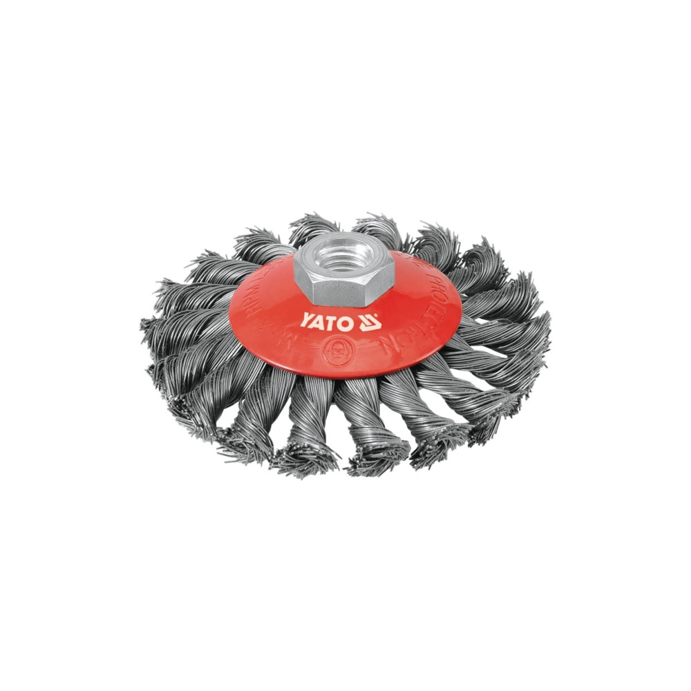 Produktbild för Yato YT-4763, Förberedningsborste, 12500 RPM, 10 cm, Röd, St...
