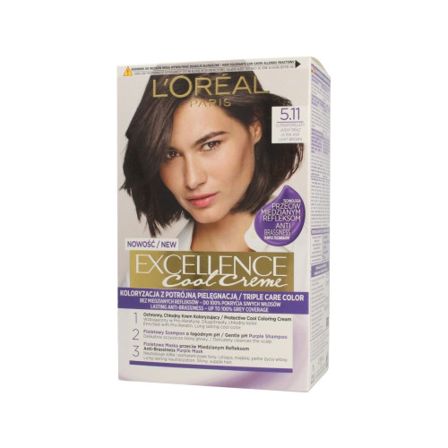 L'Oreal L'Oreal Paris Exellence Hårfärg Creme 5.11 Ultra Ash Ljusbru...