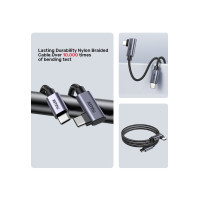 Produktbild för Unitek - USB typ C-kabel - 24 pin USB-C till 24 pin USB-C - 3 m