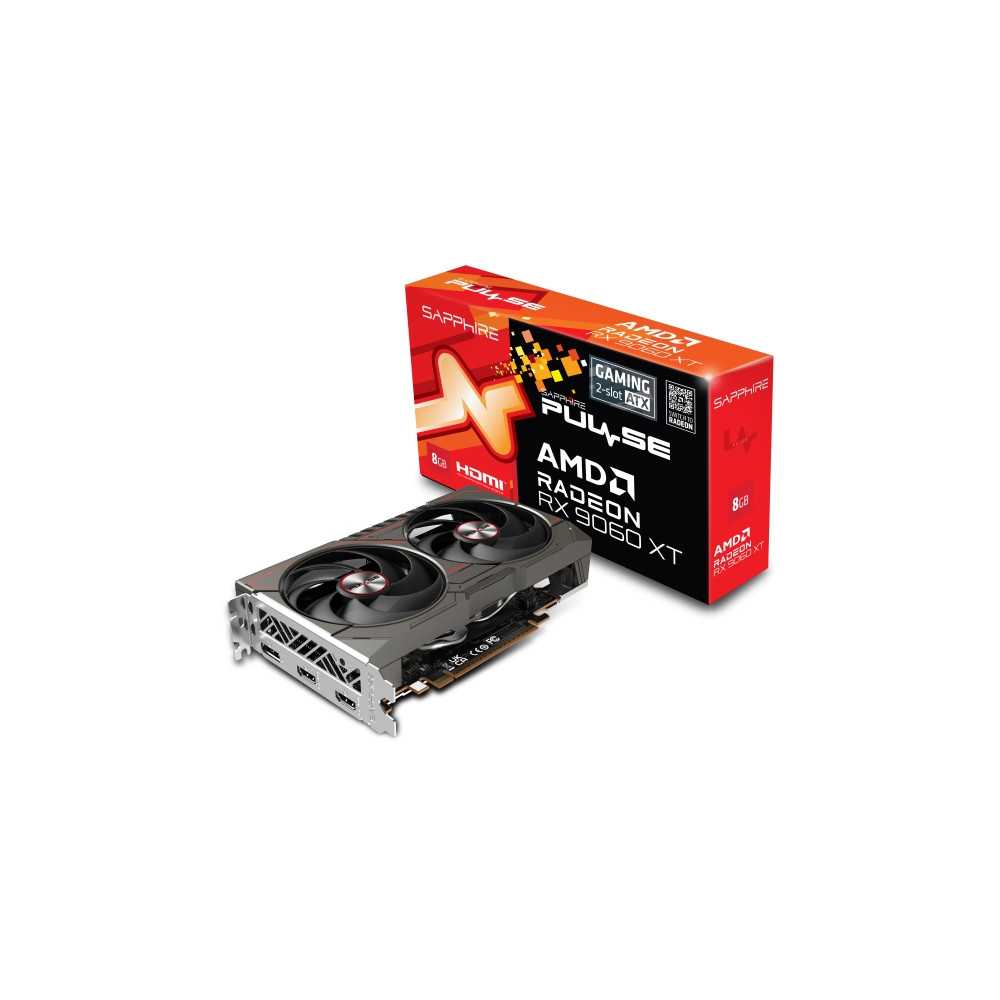 Produktbild för Sapphire Radeon RX9060XT Pulse Gaming GDDR6 2xHDMI DP