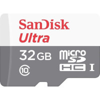 Produktbild för SanDisk Ultra - flash-minneskort - 32 GB - microSDHC UHS-I