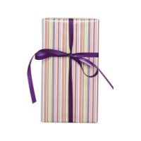 Produktbild för Presentpapper Hedlunds Multistripe, 80 g/m², BxL: 57 cm x 15...