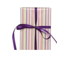 Produktbild för Presentpapper Hedlunds Multistripe, 80 g/m², BxL: 57 cm x 15...