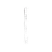 Produktbild för Spiralryggar Pavo 34 ringar, Ø 6,4 mm, vit, paket med 100 st