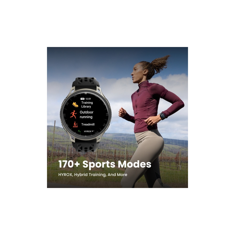 Produktbild för Amazfit Cheetah 2 Pro smart klocka med rem - 32 GB - titan