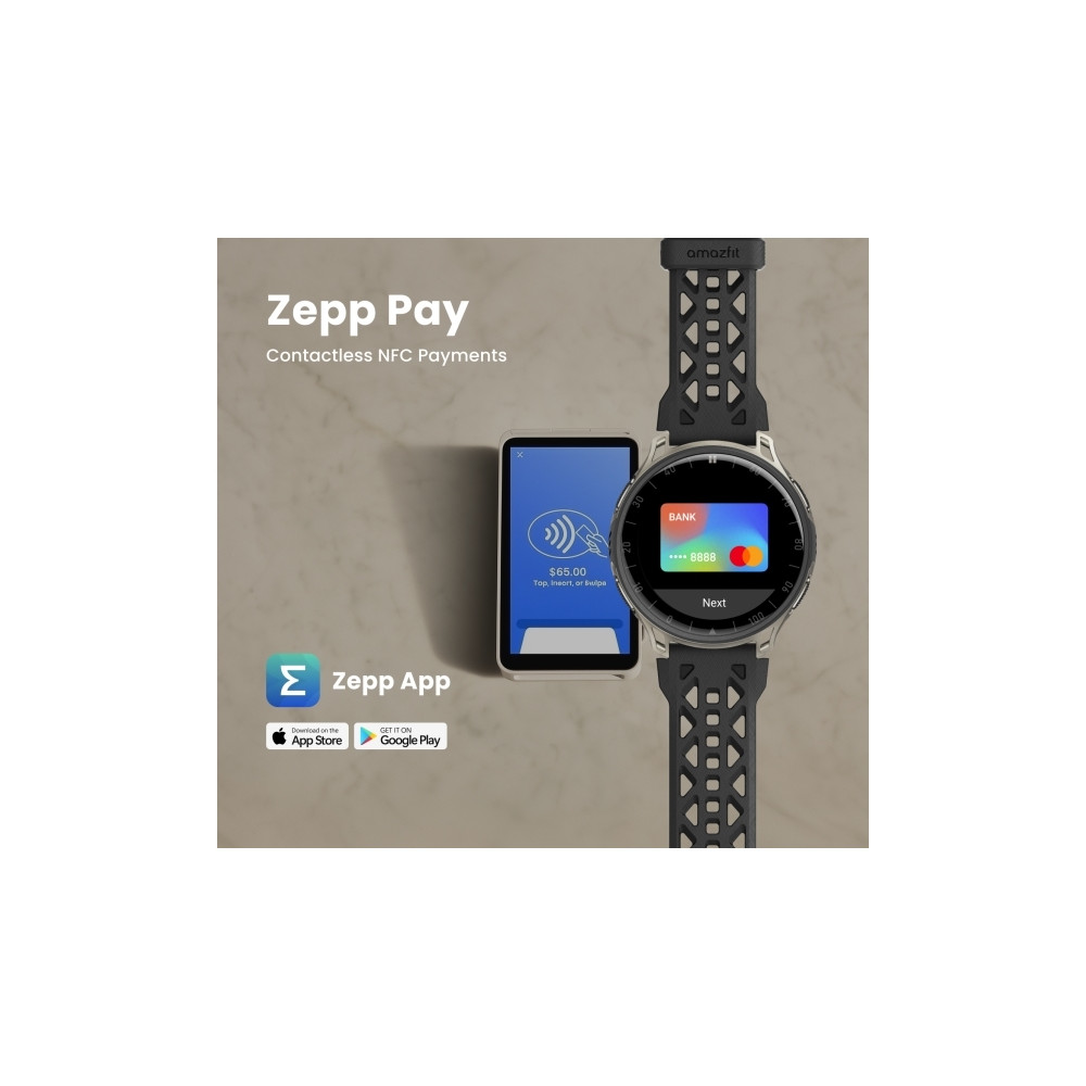 Produktbild för Amazfit Cheetah 2 Pro smart klocka med rem - 32 GB - titan