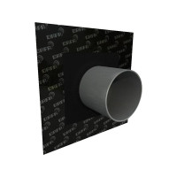 Produktbild för DAFA AirVent UV / Radon rörkrage 260x260 mm för tätning av t...