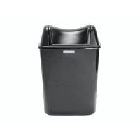 Produktbild för Katrin Inclusive Lady Hygiene Bin - soptunna - 8 L - ABS-plast - svart