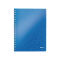 Produktbild för Anteckningsbok Leitz WOW A4, spiralbunden, linjerat, 80 g/m²...