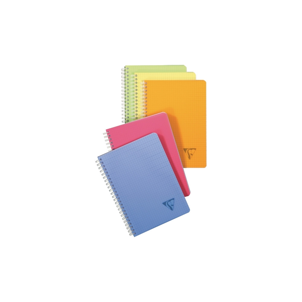 Produktbild för Anteckningsbok Clairefontaine Linicolor A5, rutat, 90 g, ass...