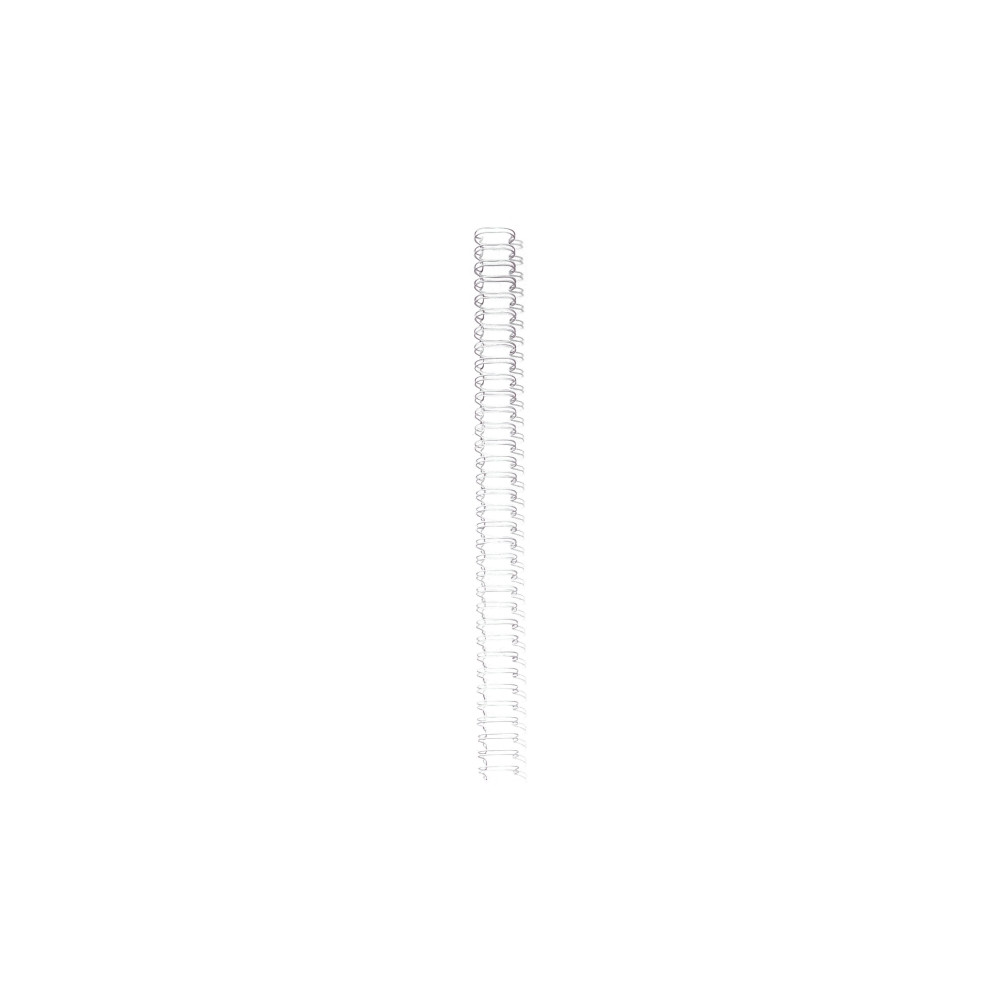 Produktbild för Spiralryggar Pavo 34 ringar, Ø 6,4 mm, vit, paket med 100 st