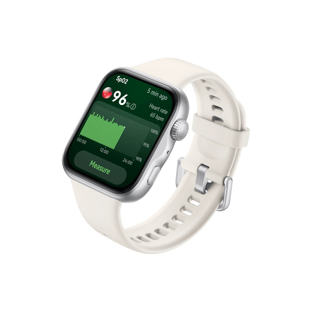 Produktbild för Huawei Watch Fit 5 - aluminiumlegering - smart klocka med rem - vit - vit