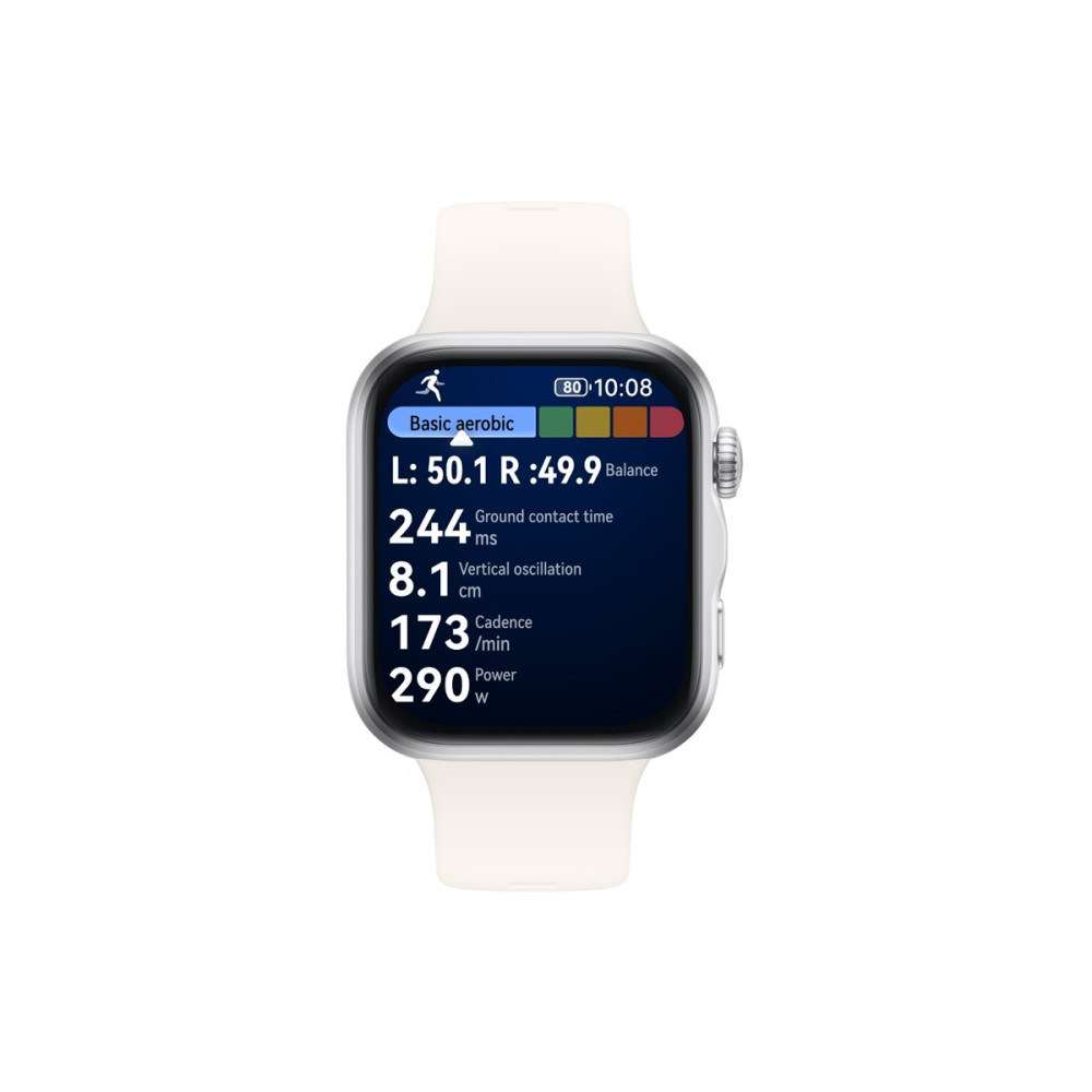 Produktbild för Huawei Watch Fit 5 - aluminiumlegering - smart klocka med rem - vit - vit