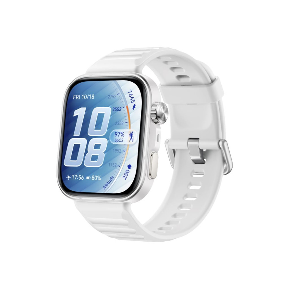 Produktbild för Huawei Watch Fit 5 Pro - aluminiumlegering - smart klocka med rem - vit - vit