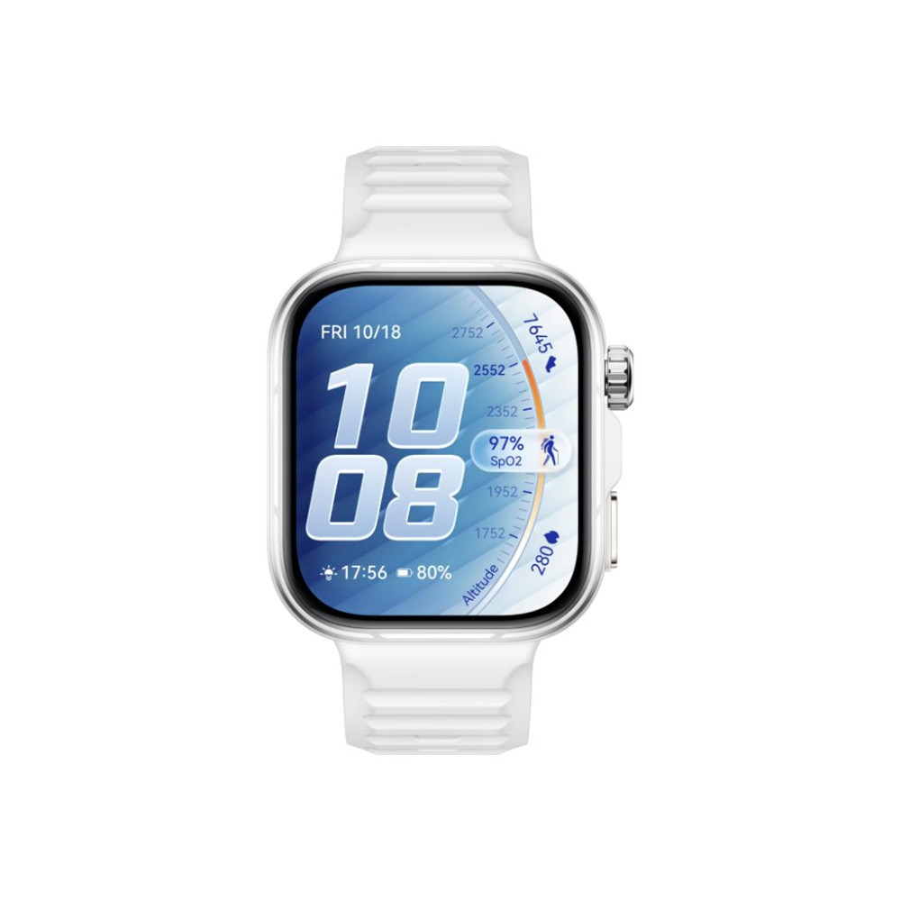 Produktbild för Huawei Watch Fit 5 Pro - aluminiumlegering - smart klocka med rem - vit - vit