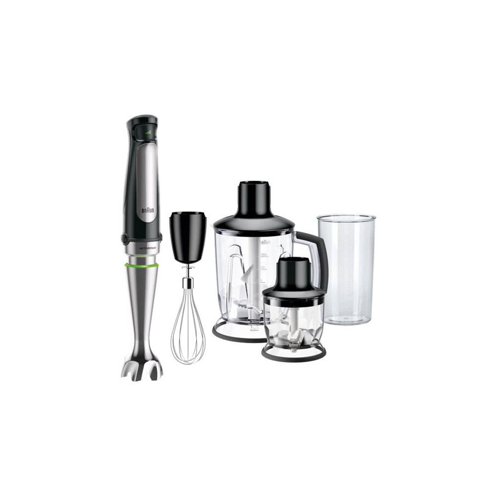 Produktbild för Braun Multiquick 7 MQ 7045X - handmixer - rostfritt stål/svart