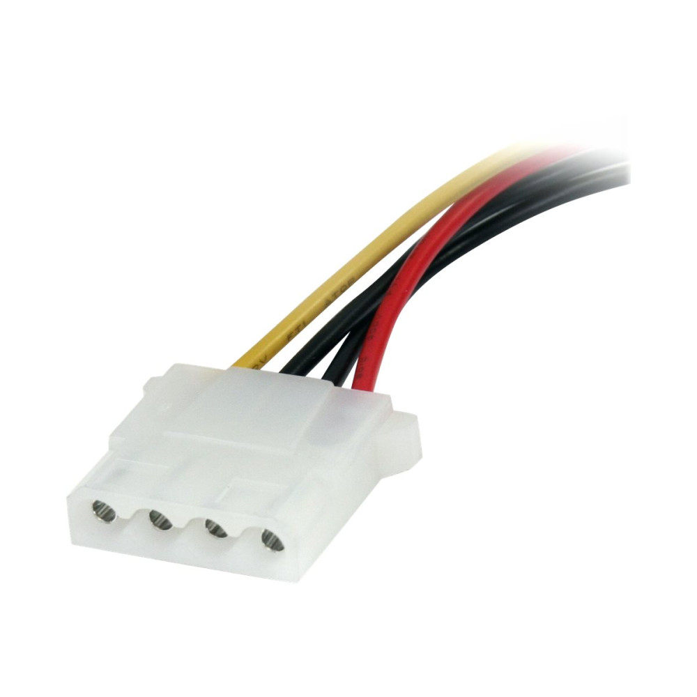 Produktbild för StarTech.com 6in SATA to LP4 Power Cable Adapter - F/M - Power adapter - SATA power (M) to 4 pin internal power (F) - 5.9 in - black - LP4SATAFM6IN - strömadapter - SATA-ström till 4 pin intern effekt - 15 cm