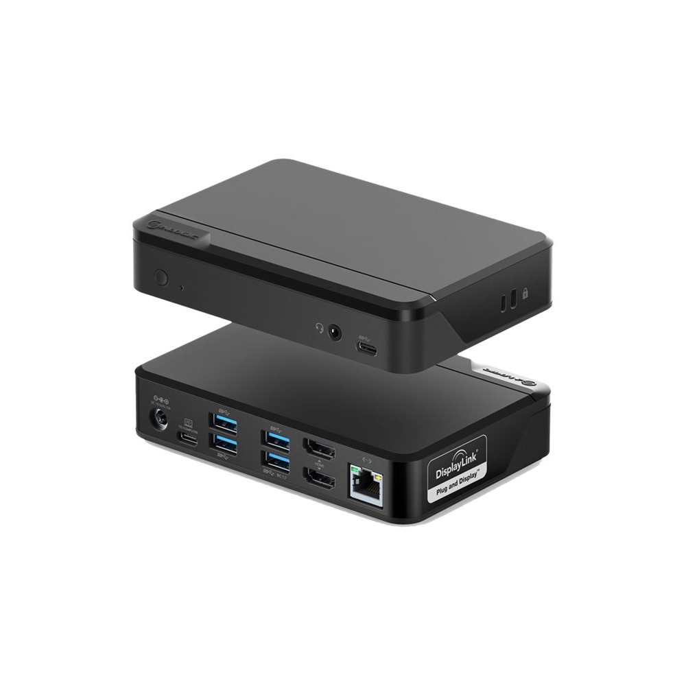 Produktbild för ALOGIC Universal Twin HD Pro Docking Station - dockningsstation - USB-C - HDMI - 1GbE
