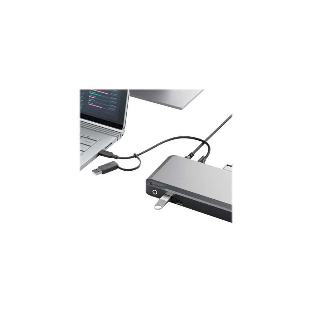 Produktbild för ALOGIC DX2 - dockningsstation - USB-C - 2 x DP - 1GbE