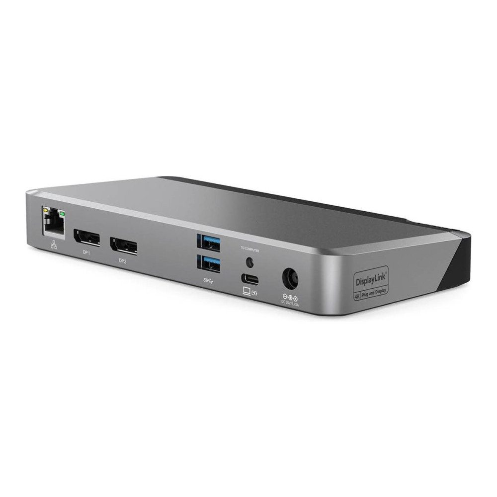 Produktbild för ALOGIC DX2 - dockningsstation - USB-C - 2 x DP - 1GbE