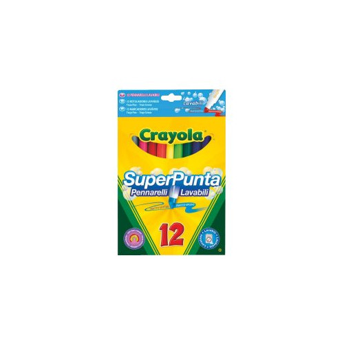 CRAYOLA Crayola Super Tips - markering - blandfärger (paket om 12)