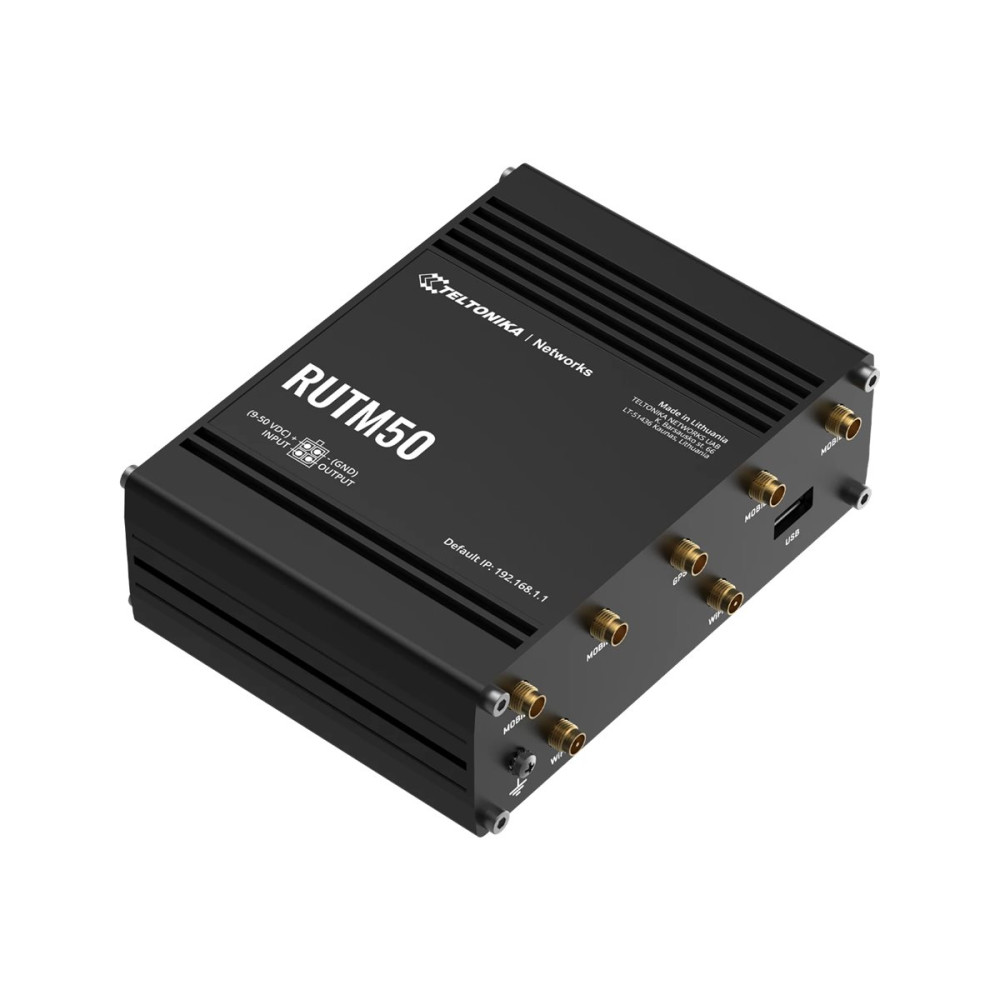Produktbild för Teltonika RUTM50 - trådlös router - Wi-Fi 5, LTE - DIN-skenmonterbar, bordsmonterbar