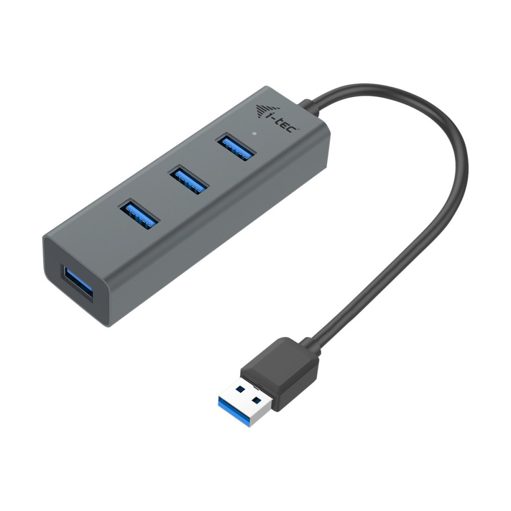 Produktbild för i-Tec USB 3.0 Metal Passive HUB - hubb - 4 portar