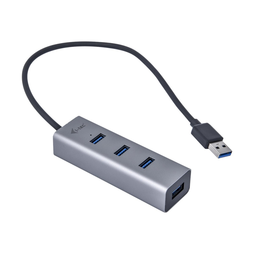 Produktbild för i-Tec USB 3.0 Metal Passive HUB - hubb - 4 portar