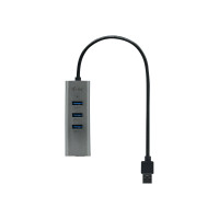 Produktbild för i-Tec USB 3.0 Metal Passive HUB - hubb - 4 portar