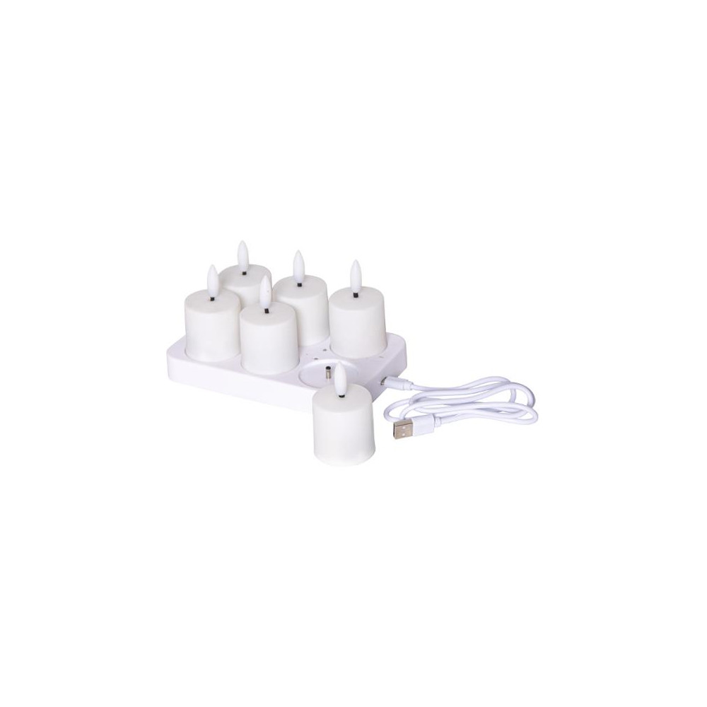 Produktbild för Värmeljus STAR T LED laddstation 6 ljus
