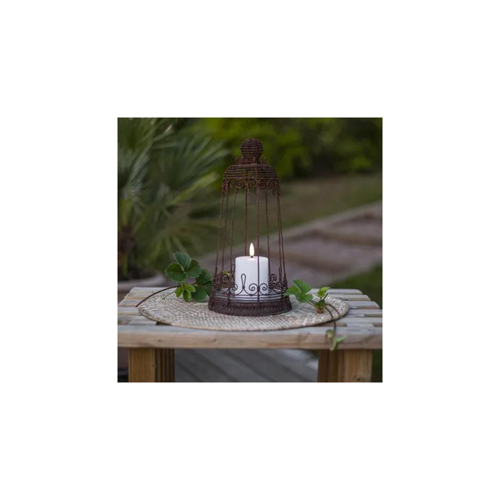Produktbild för Blockljus STAR T LED Paula 10cm vit