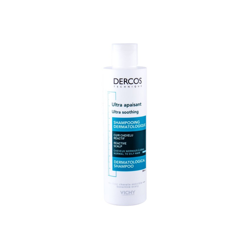 Produktbild för Vichy Dercos Ultra Soothing Dermatological Shampoo Normal to Oily Hair 200ml