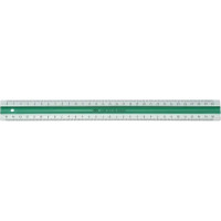 Produktbild för Linjal, Linex® Super, plast, dubbelsidig, L: 50 cm, genomski...