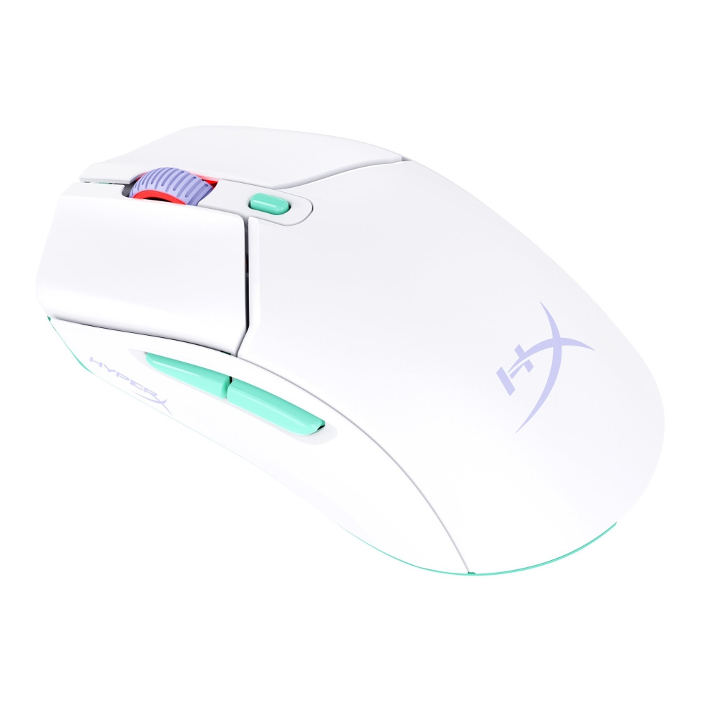 Produktbild för HyperX Pulsefire Haste 2 - mus - 2.4 GHz, Bluetooth 5.2 - vit