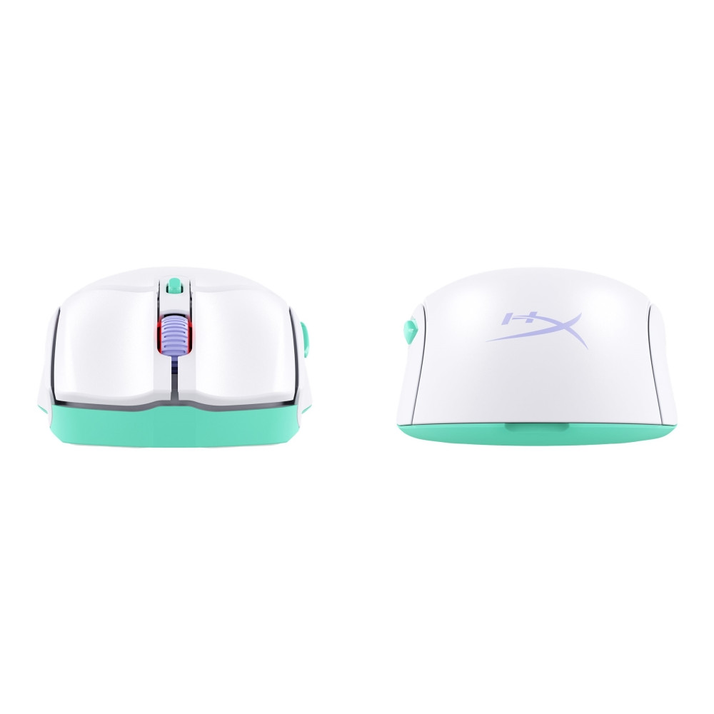 Produktbild för HyperX Pulsefire Haste 2 - mus - 2.4 GHz, Bluetooth 5.2 - vit