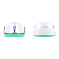 Produktbild för HyperX Pulsefire Haste 2 - mus - 2.4 GHz, Bluetooth 5.2 - vit