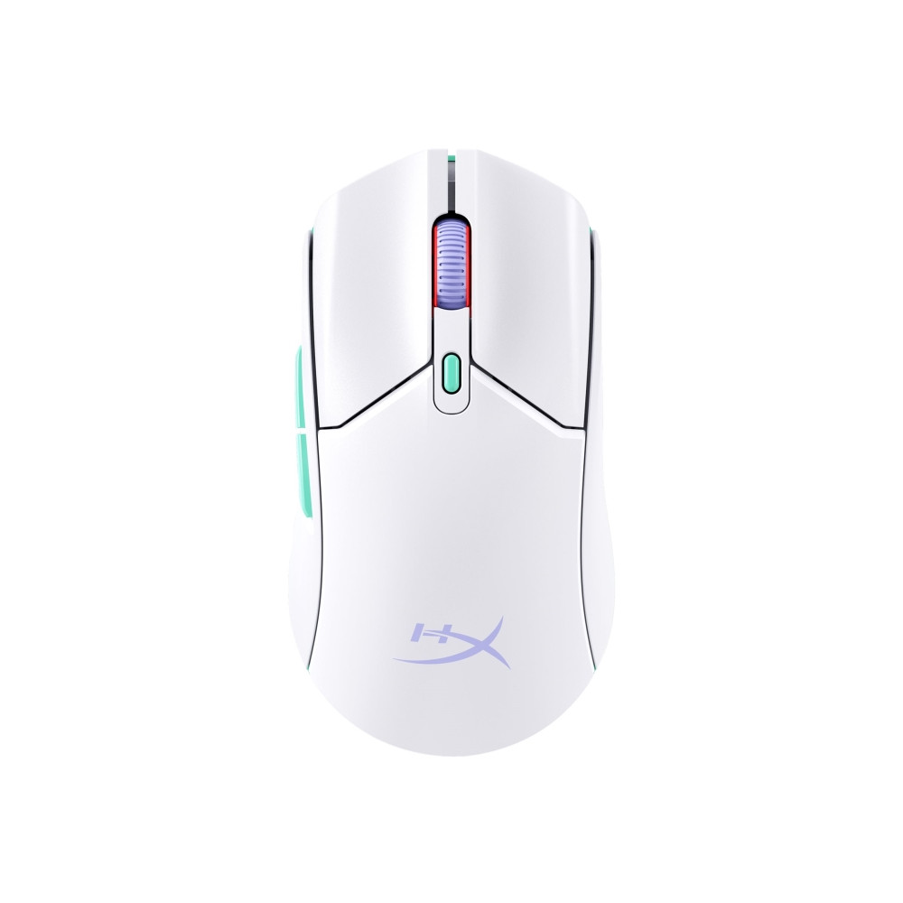 Produktbild för HyperX Pulsefire Haste 2 - mus - 2.4 GHz, Bluetooth 5.2 - vit