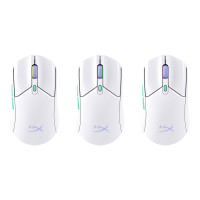 Produktbild för HyperX Pulsefire Haste 2 - mus - 2.4 GHz, Bluetooth 5.2 - vit