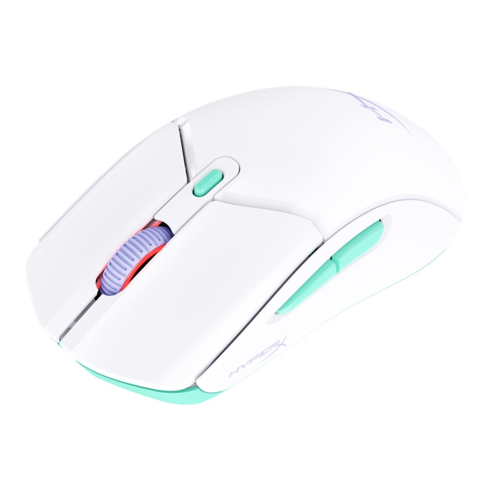 Produktbild för HyperX Pulsefire Haste 2 - mus - 2.4 GHz, Bluetooth 5.2 - vit