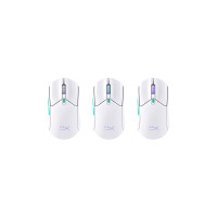 Produktbild för HyperX Pulsefire Haste 2 - mus - 2.4 GHz, Bluetooth 5.2 - vit