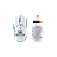 Produktbild för HyperX Pulsefire Haste 2 - mus - 2.4 GHz, Bluetooth 5.2 - vit