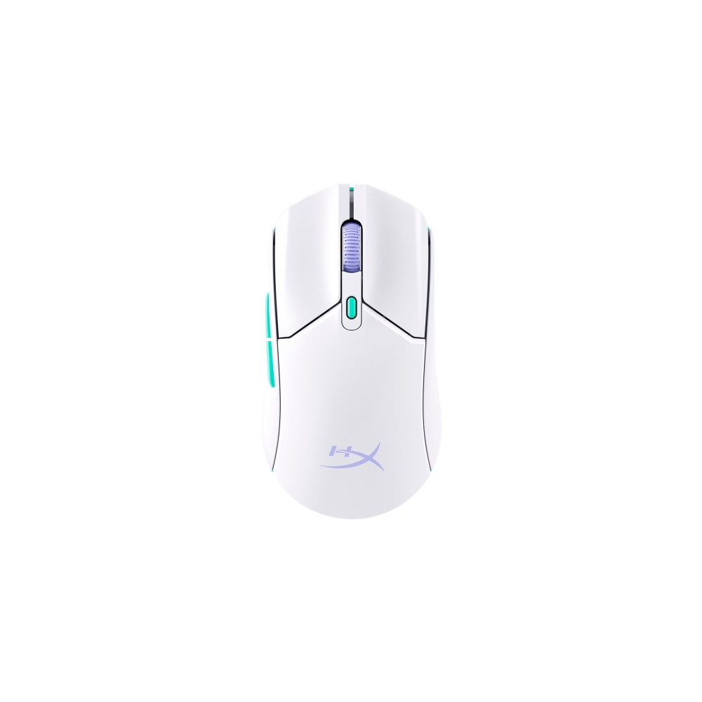 Produktbild för HyperX Pulsefire Haste 2 - mus - 2.4 GHz, Bluetooth 5.2 - vit