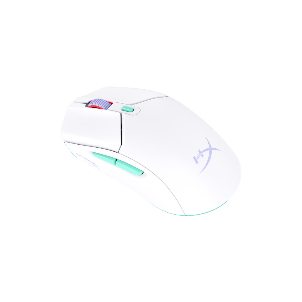 Produktbild för HyperX Pulsefire Haste 2 - mus - 2.4 GHz, Bluetooth 5.2 - vit